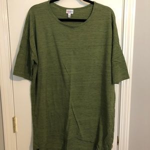 LuLaRoe - Army Green & Black Space Dye Irma